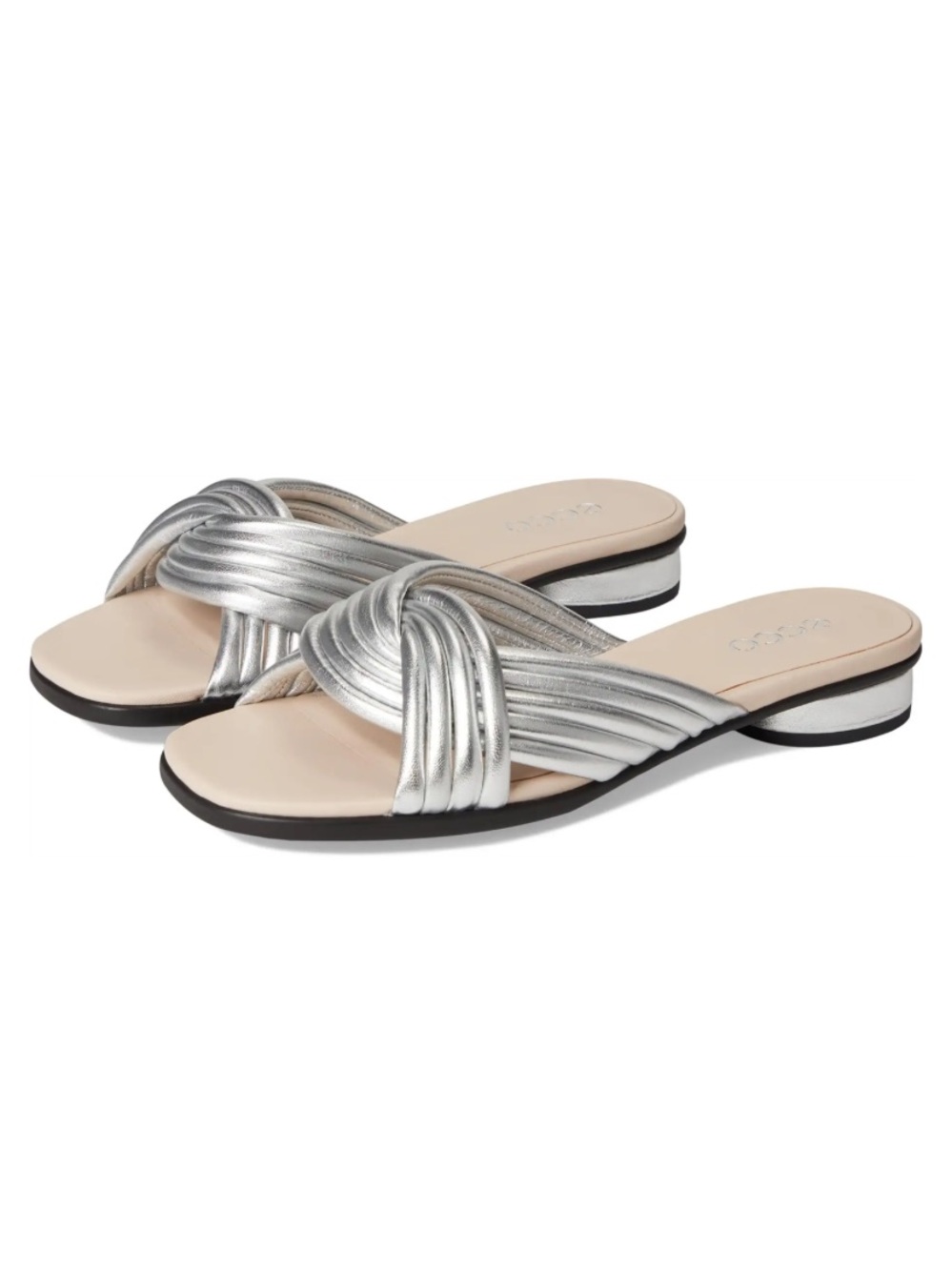 Ecco Sculpted Alba 25 Slide Sandal Leather Womens Size EU 40 US 9-9.5
